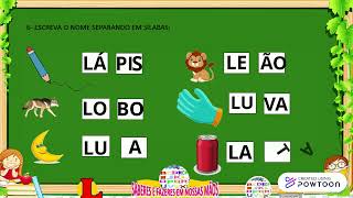 Formação de Palavras com a letra L