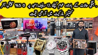 Container market Faisalabad/ Imported Watches/ imported Perfumes/Homeapplince , Smart lcd tv