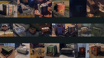 Rust All Lootables in 8 Minutes and What Do They Contain When Recycled (loot tables)