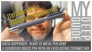 Supernote Heart of Metal Gen 2 Pen: A Luxurious Brass Pen With an Everlasting Ceramic Nib