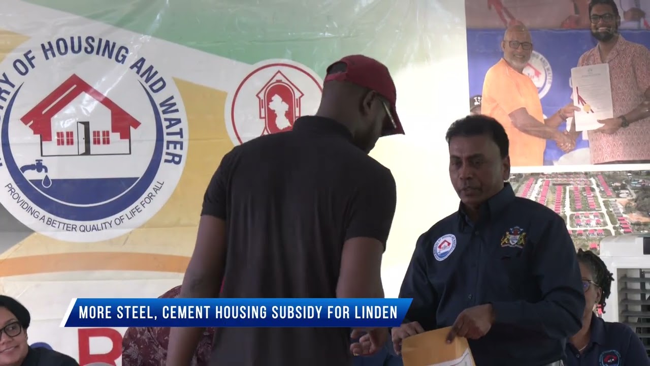More steel, cement housing subsidy for Linden