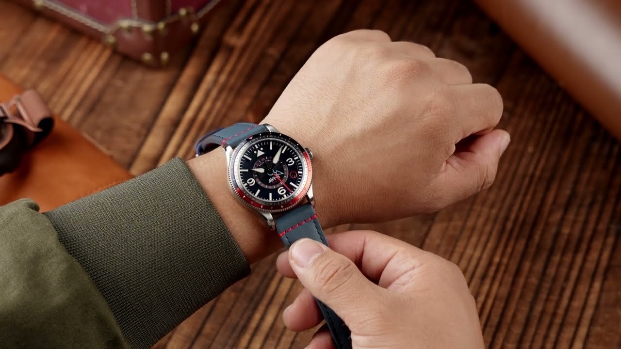 Montre AVI-8 FLYBOY AIRMASTER GMT AUTOMATIC | AV-4128