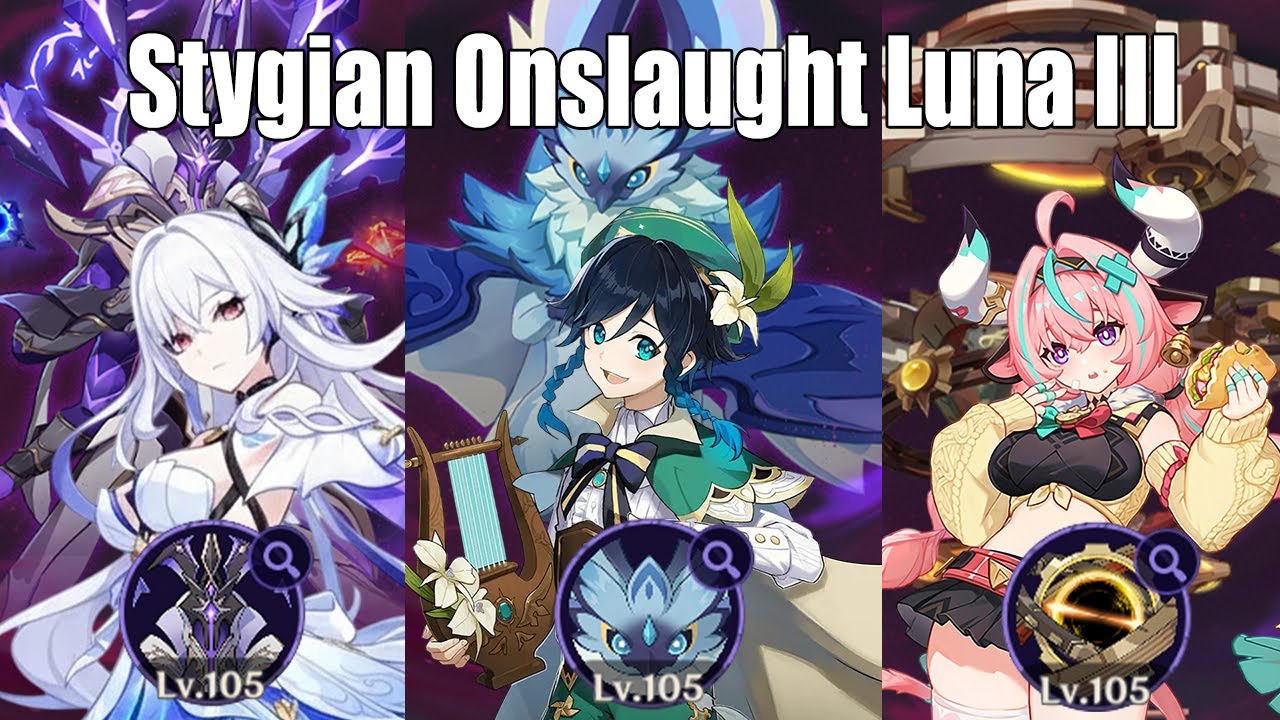 Skirk - Venti - Varesa | Genshin Impact Stygian Onslaught Luna III