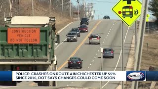 Police: Crashes on Route 4 in Chichester up 55% since 2016