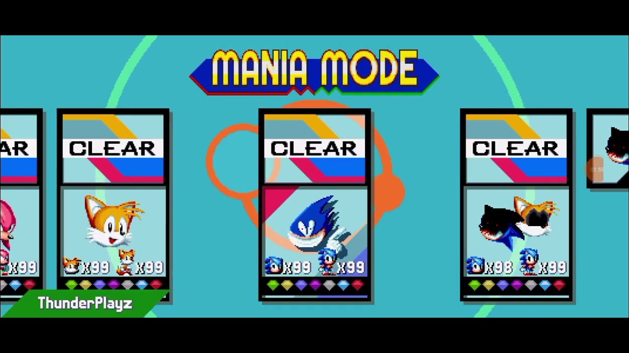 sonic mania mod sonic EXE