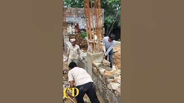 Amazing Stone masonry work 👷😊 #youtubeshorts #foundation