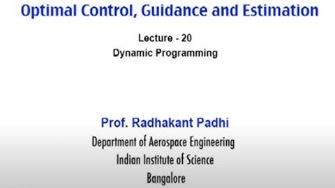 Lec 20: Dynamic Programming #CH24SP #swayamprabha