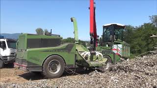 PTH 1400/820 ALL ROAD Pezzolato self propelled drum wood chipper driven by SCANIA DC13, 550 Hp power