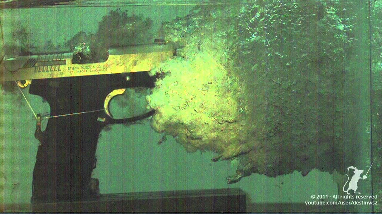 High Speed Video of Pistols Underwater - Smarter Every Day 19