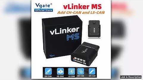 Vgate vLinker MS Upgrade ELM327 Bluetooth Support iOSPCAndroid Car Scanner OBD Auto Diagnostic Tool