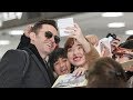 Hugh Jackman arrives in Japan
