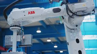 Fully automated steel beam assembly  One operator only!