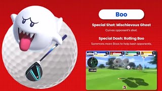 Boo In Mario Golf Super Rush Special Shot Special Dash