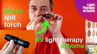 NIR light torch 850nm for light therapy at home - unboxing and demonstration of use screenshot 1