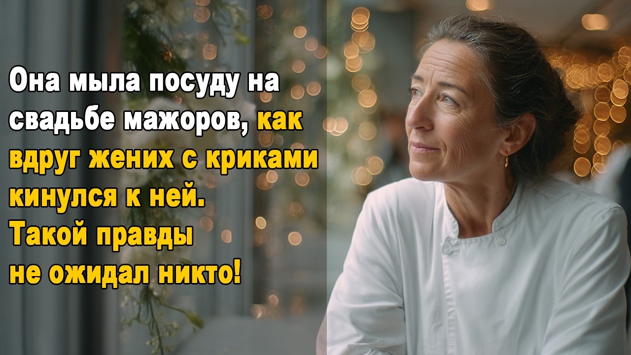 Она мыла посуду на свадьбе у мажоров, как вдруг жених с криками кинулся к ней.