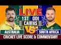 Australia vs South Africa Live | 1st ODI | Cricket Live Score & Commentary