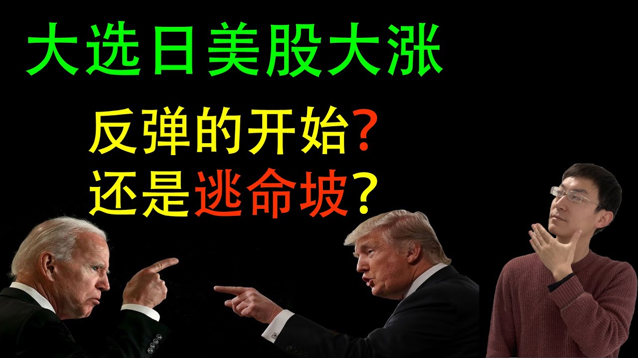 今日大选，美股大涨！这是反弹的开始？还是最后的逃命坡？
