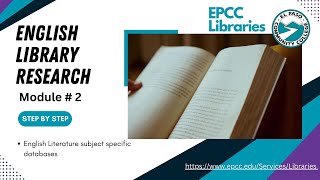 Module 2   ENGL 1302  Subject Specific Databases