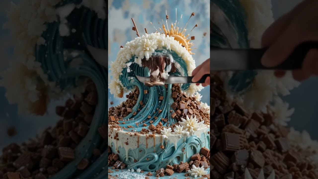 "Is This the Most Satisfying Cake Cut Ever?"