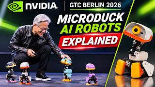Jensen Huang Reveals Microduck Robots at GTC Berlin 2026 Explained