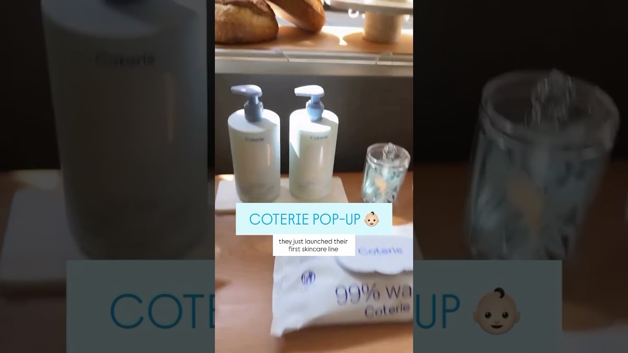 Coterie’s new skincare line! eco-friendly baby items products.