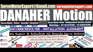 Danaher Dubai Heidenhain Sick Stegmann Encoder Memory Align Resolver Adjust Repair UAE ARAB