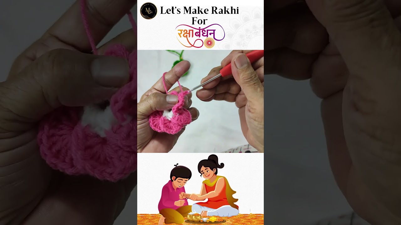 Gift Rakhi for Rakshabandhan| Rakhi Crochet Tutorial  
