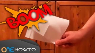 PAPER POPPER - How To Make a LOUD Paper Snap Easy!