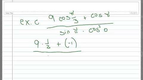 1.3 Finding exact values