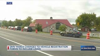DMV makes changes to vehicle registration forms to include limos