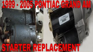 Athlete Statistics HOW TO REMOVE AND INSTALL A STARTER ON A PONTIAC GRAND AM 1999 - 2005