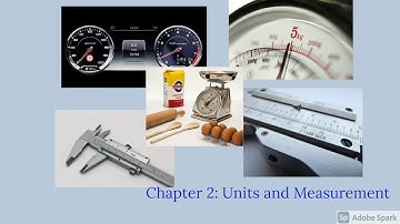 Class 11 Physics Chapter 2 : Units and Measurement