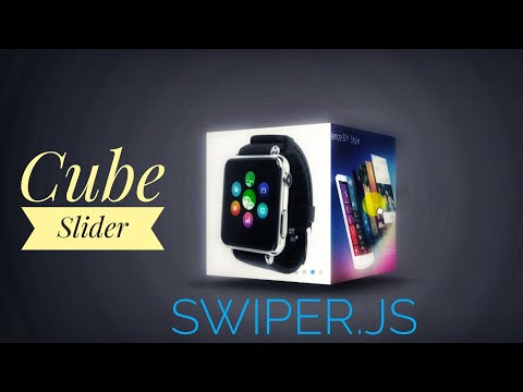 3D Cube slider with swiper.js
