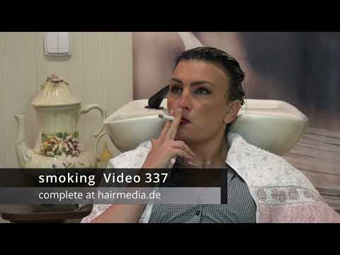 337 smoking in hairsalon during backward shampooing hairwash trailer