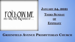 GAPC Jan 24 2021 GAPC Third Sunday of Epiphany