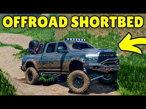 I Built the BEST Offroad Truck Using the NEW Short Bed in APM | Roblox American Plains Mudding