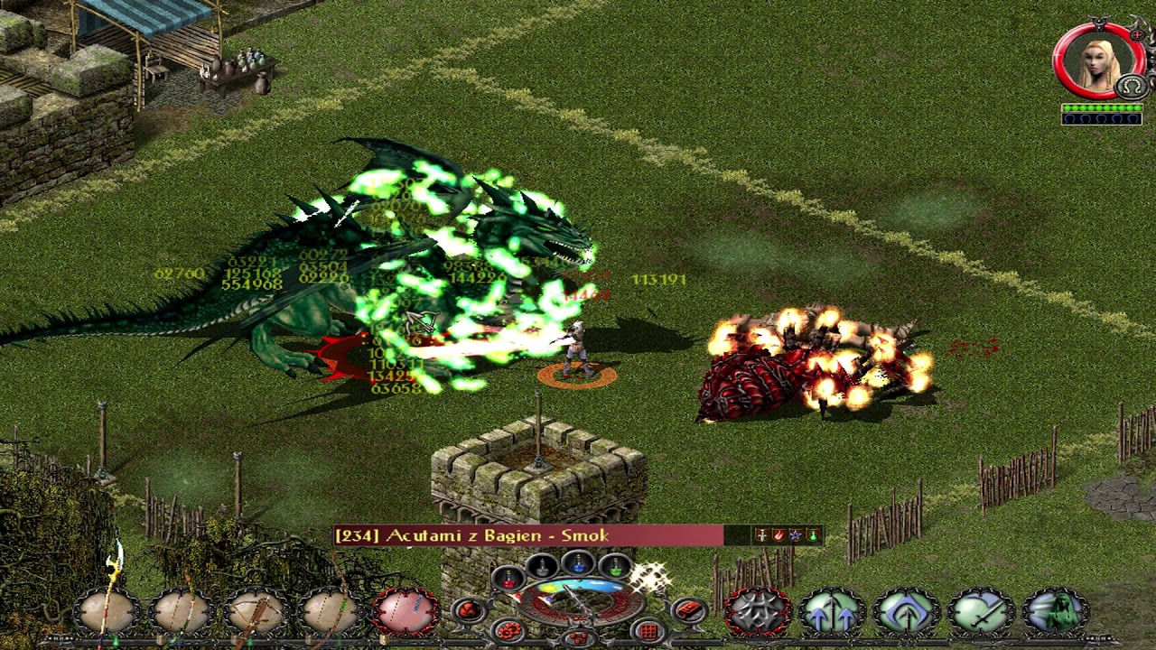 Sacred Veteran Mod - Bow Power Wood Elf 216 lvl vs Boss Region Bagna (Niobowy) 'PL'