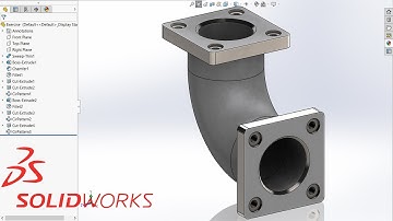 How to design a 90 deg Elbow in Solidworks | Tutorial Exercise 01 | #Chamfer #Fillet #Swept #extrude