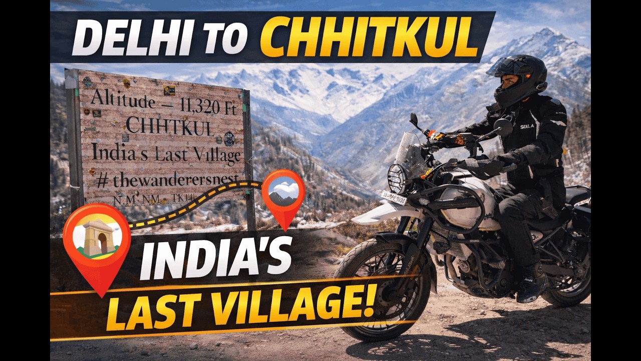 From Delhi to 11,320 Ft 🏍️ | Chitkul – India’s Last Village