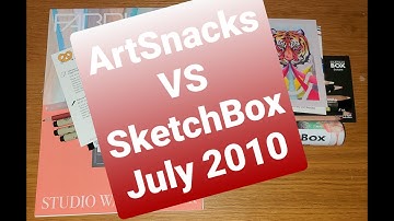 ArtSnacks vs SketchBox July 2021: One Disappointment & One Oh WOW!