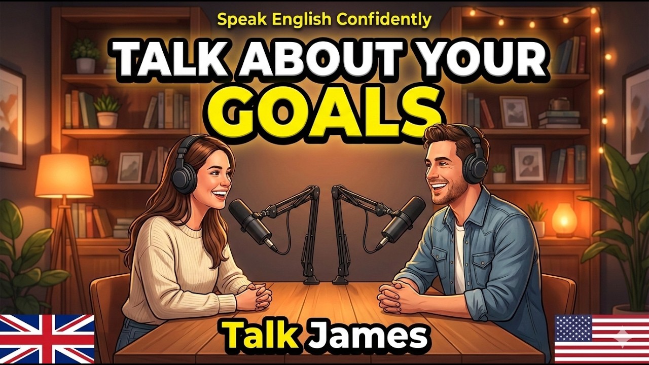 How to Talk About Your Goals and Dreams in English | English Conversation Practice | Talk James