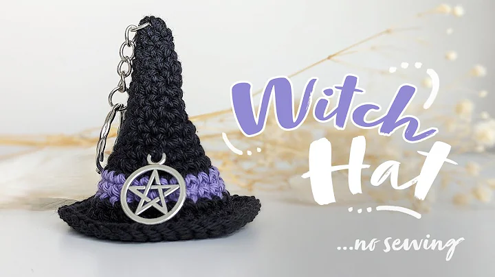 Easy Crochet Tutorial: Make a Witch Hat Keychain