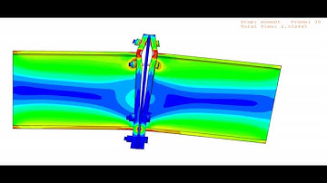 Beam-to-beam end plate connection analysis