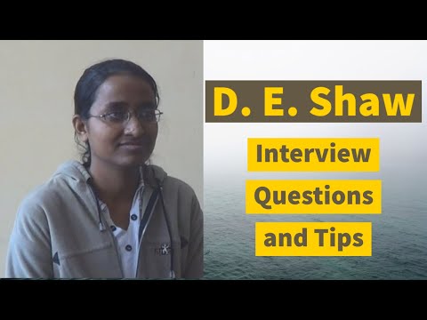 Questions D’Entretien De De Shaw Hyderabad