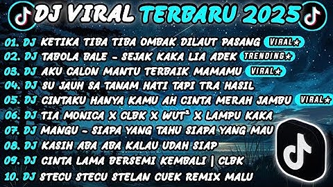 DJ TIKTOK TERBARU 2025 || DJ RINDU AKU RINDU KAMU JADI SATU 🎵DJ TABOLA BALE FULL ALBUM