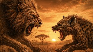 Battle For The Jungle Lion Vs Hyena Cinematic Wildlife Ai Documentary