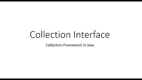 Collection Interface in JAVA
