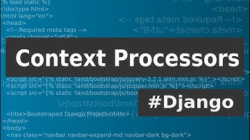 Context Processors with Django