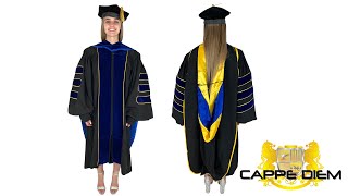 Cappe Diem Doctoral Graduation Gown, Hood, and Tam Package