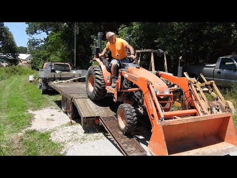 Kubota Therapy at the Lake House - Pushing Brush and Saplings